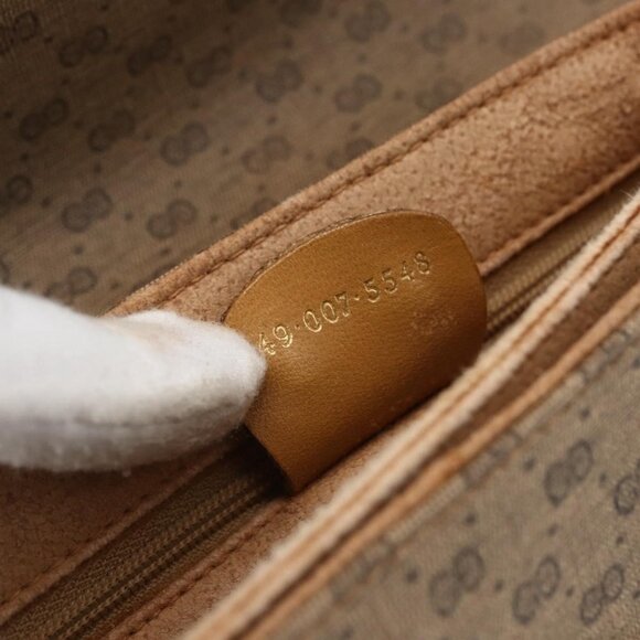 Authentic GUCCI Micro GG Supreme Shoulder Bag PVC Beige Gold 49 007 5548 - Picture 4 of 16